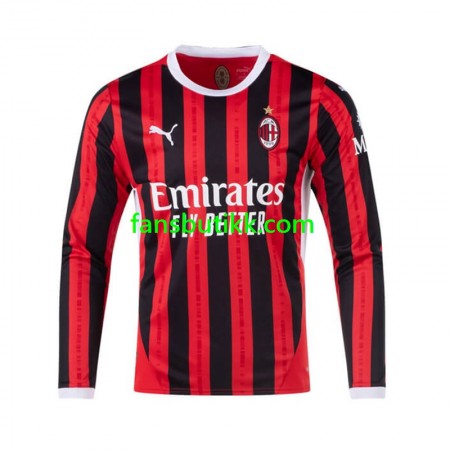 Fotballdrakt AC Milan Hjemmetrøye 2024-2025 Langermet